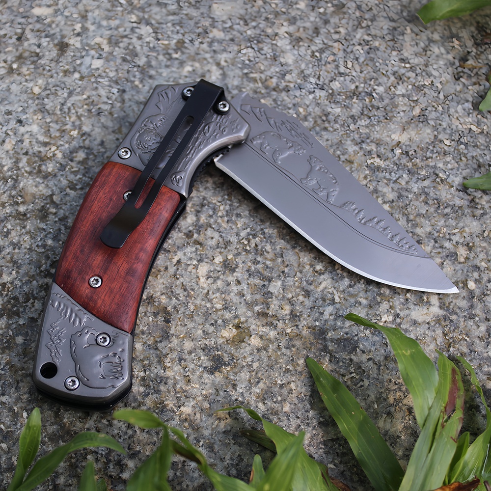 Wood Handle Pocket Knife