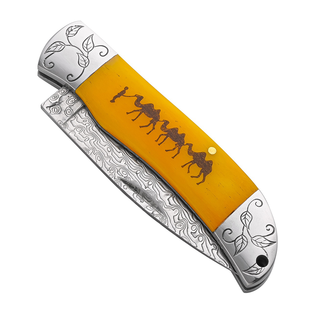 Damascus Pocket Knife