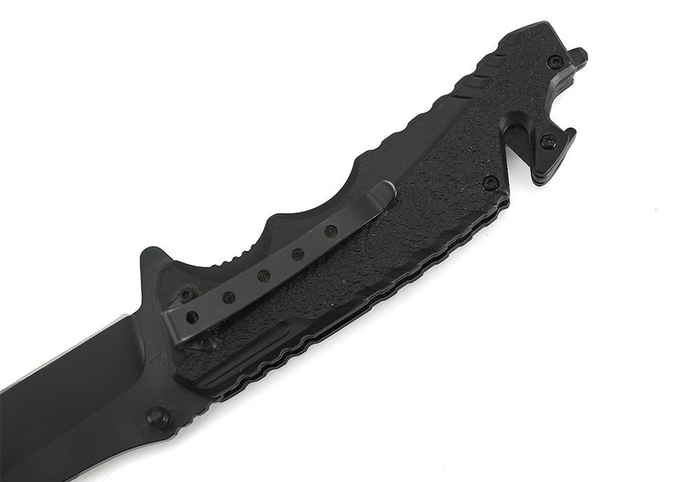 survival pocket knife with clip glass breaker rope cutter