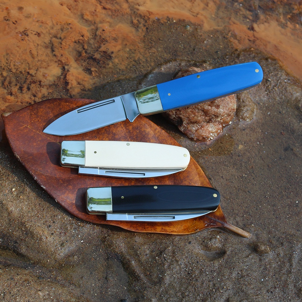 compact EDC small knife with micarta handle for self defense