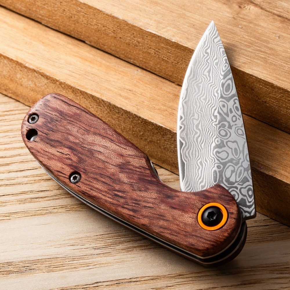 Wood Handle EDC Knife