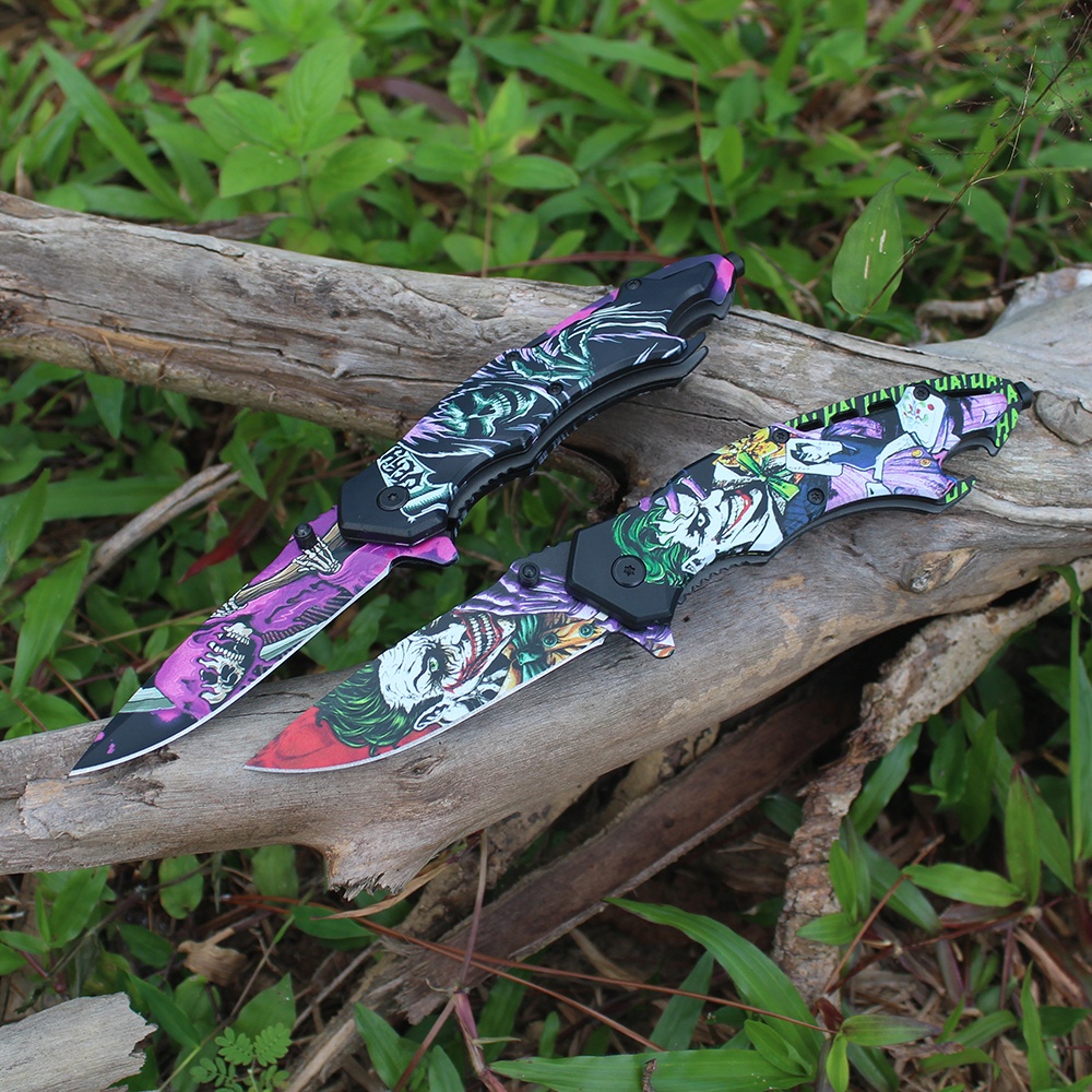 open view 3cr13 stainless steel folding knife