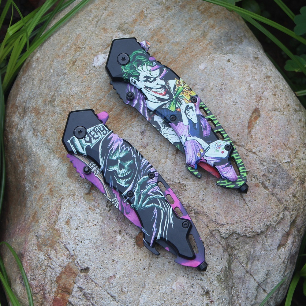 ABS handle multifunction pocket knife close view