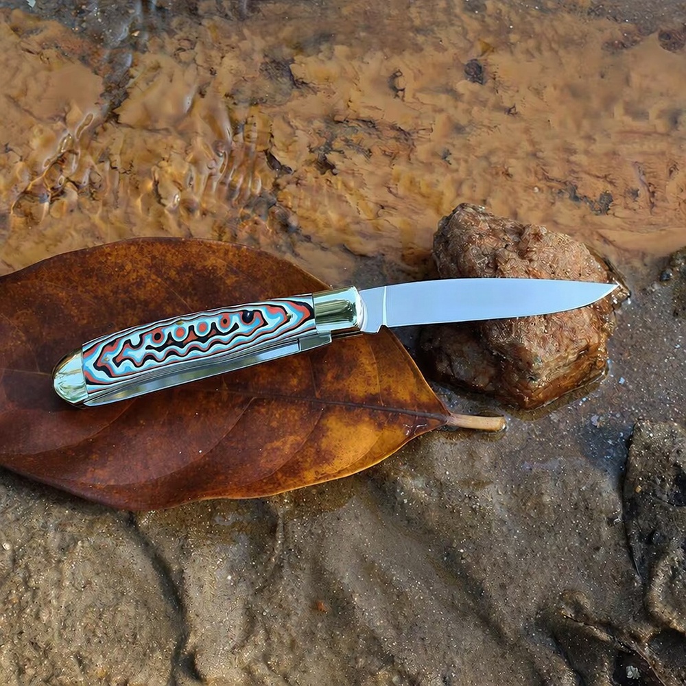 double blade pocket knife back viewed