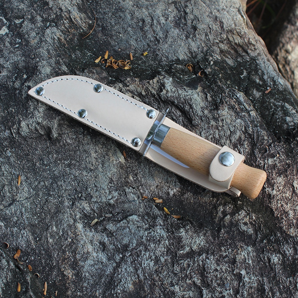 kids camping carving knife fixed blade knife with sheath