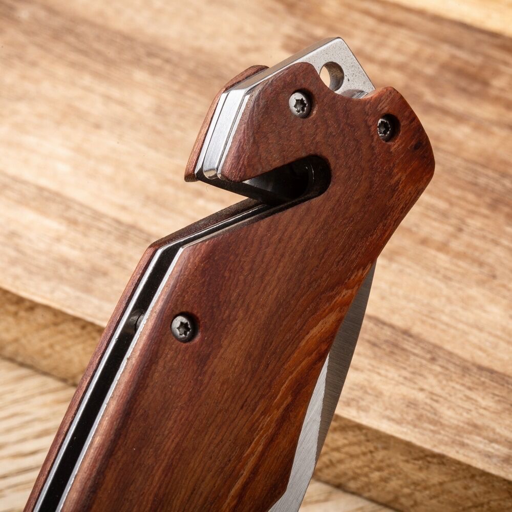 Wood Handle Survival Knife