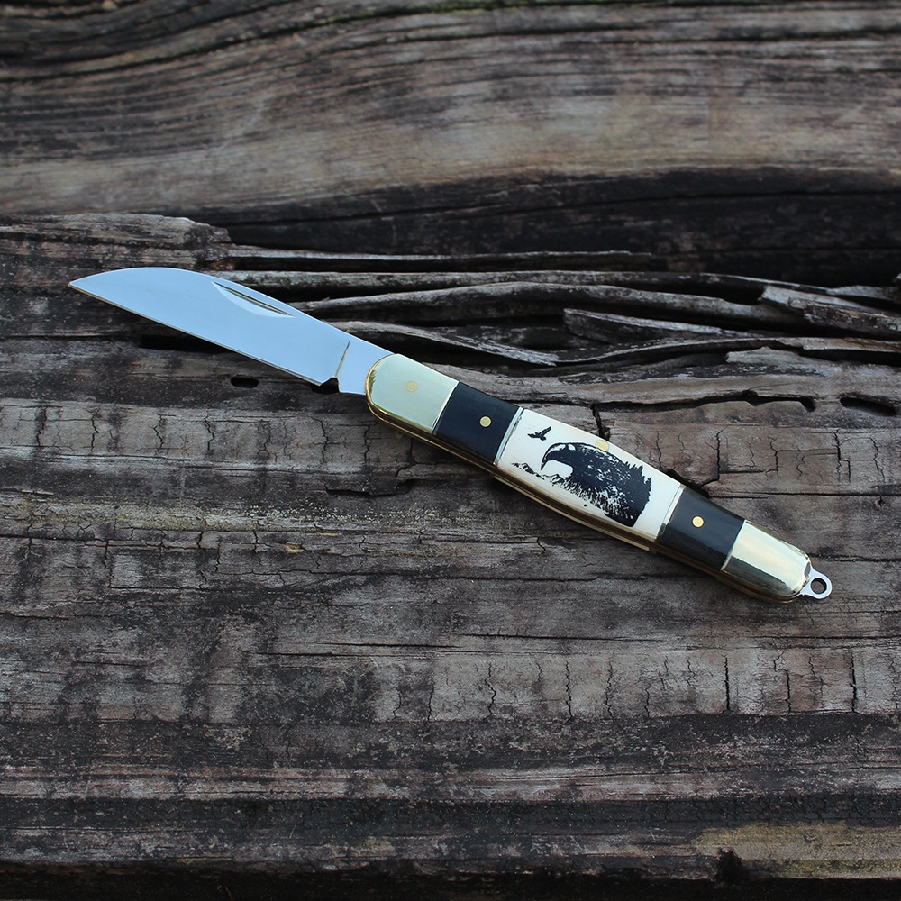 small edc knife with mirror blade for everyday carry