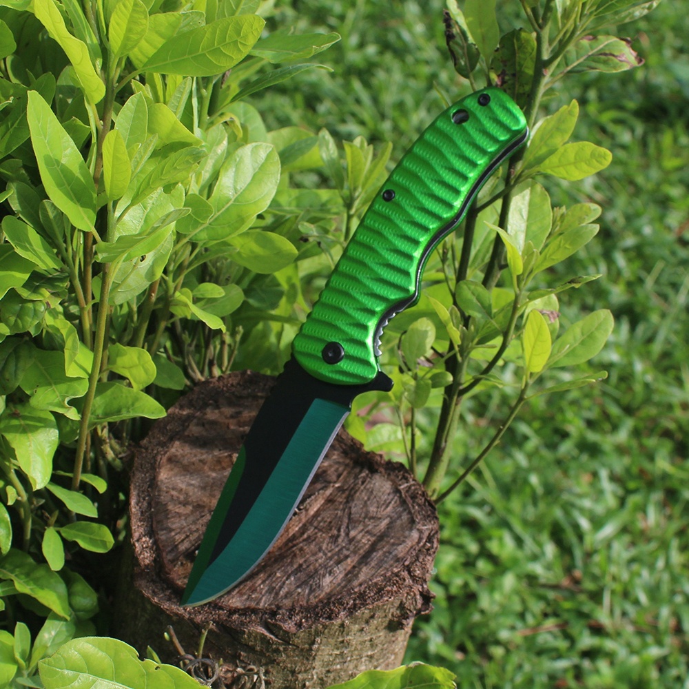 sharp flat edge camping knife for sale