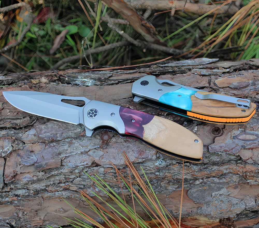 Wood Handle Pocket Knife