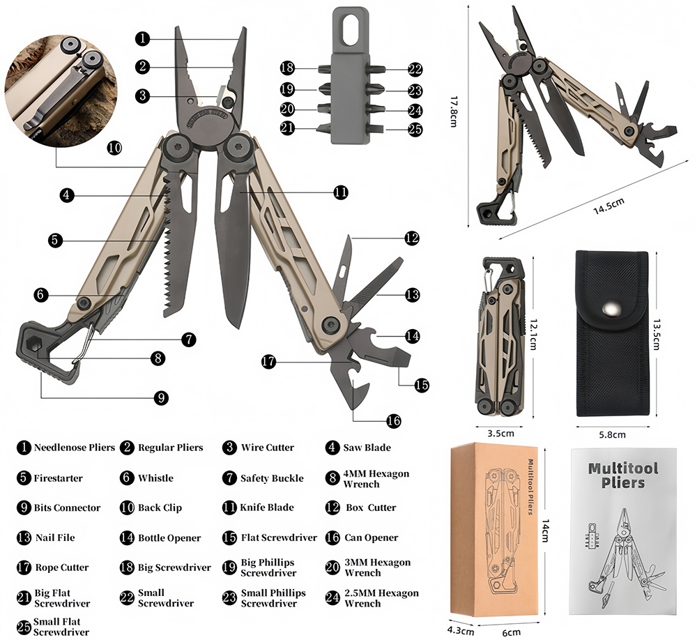Multifunctional Folding Pliers