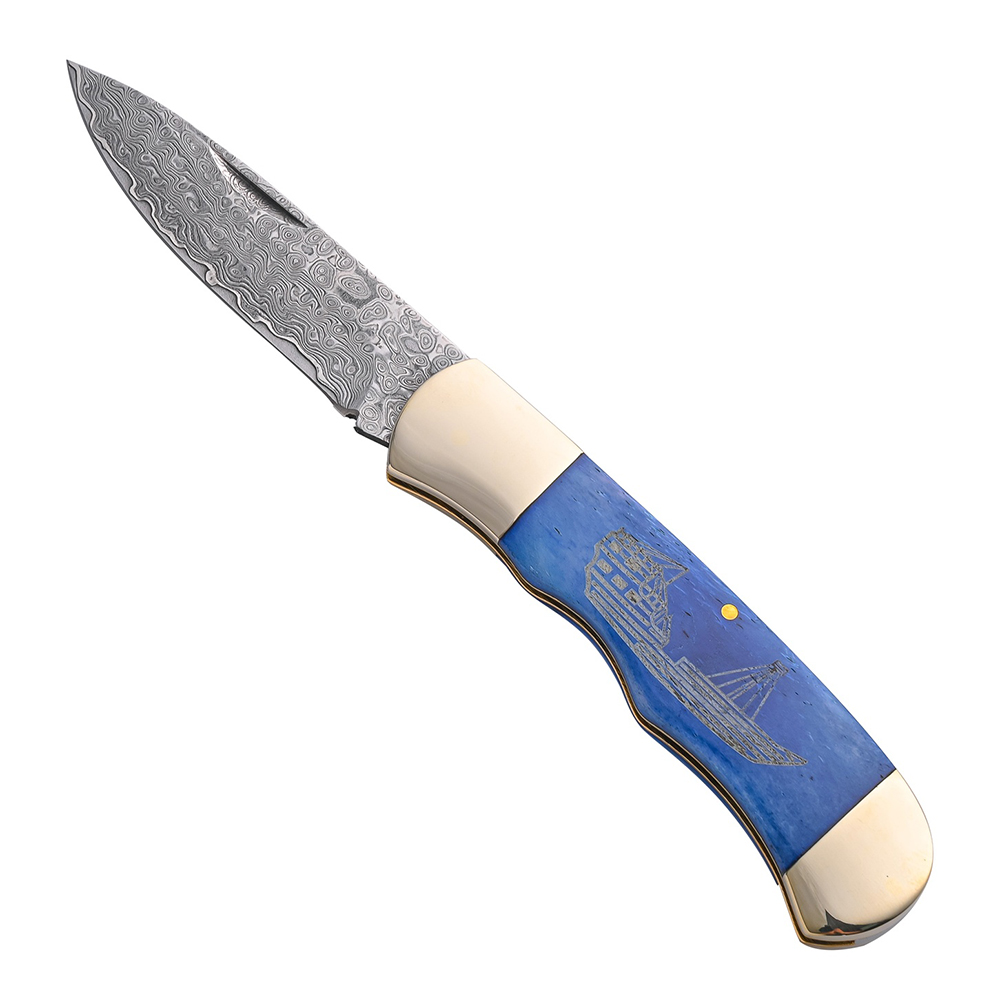 Damascus Pocket Knife