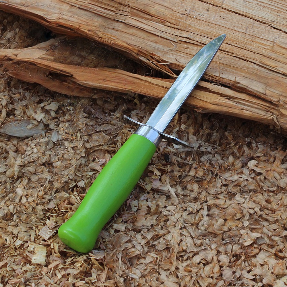 Green Spray Paint Wood Handle Kids Knife