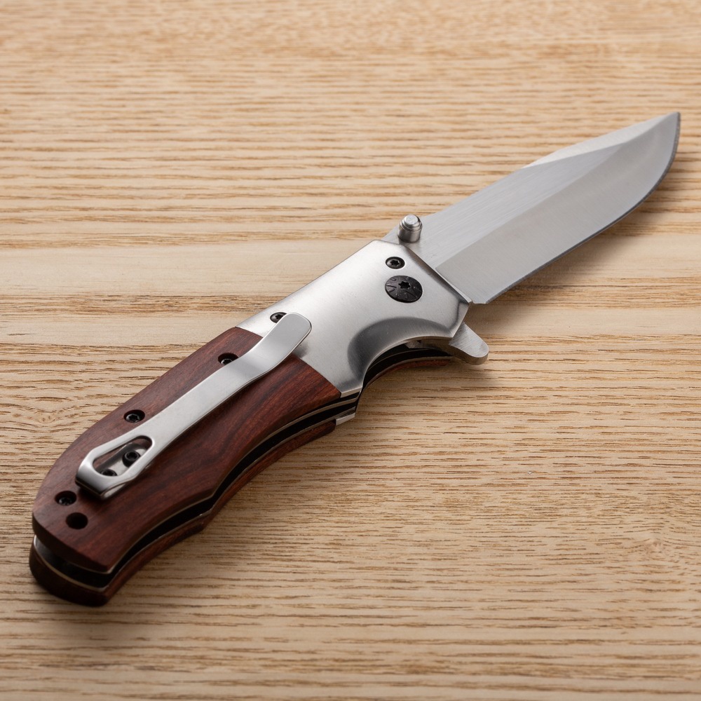 Wood Handle Tactical Knife