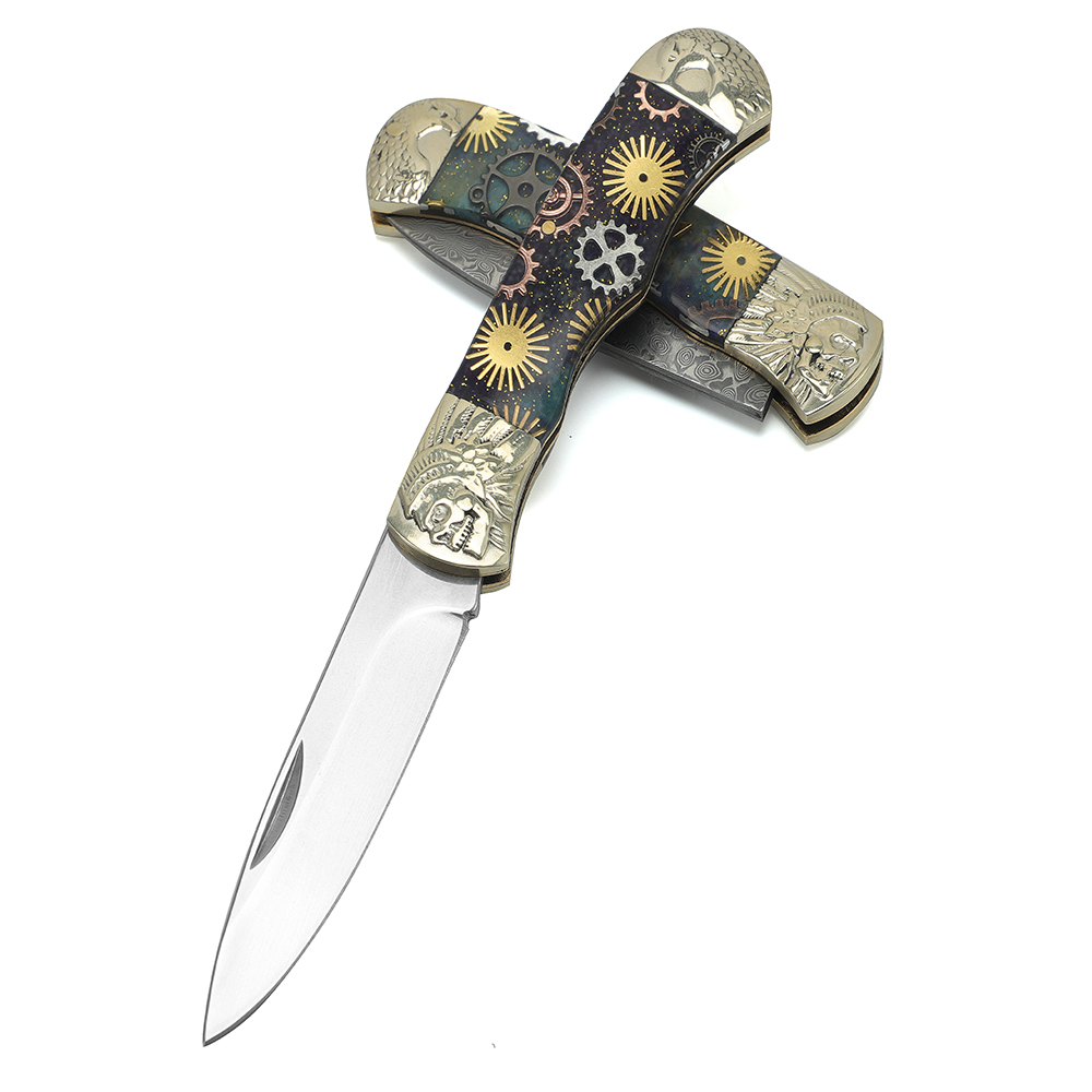 Resin Handle Folding Knife