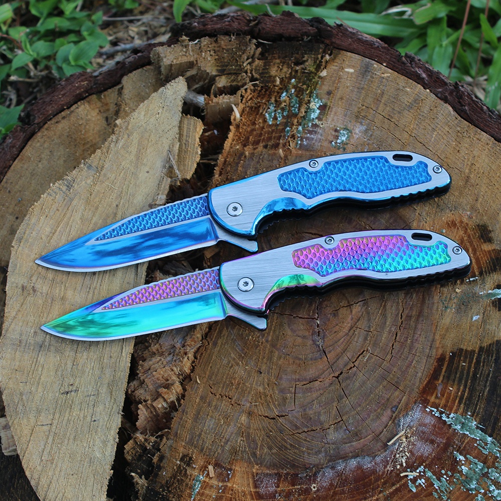 titanium pocket knife with sharp blade