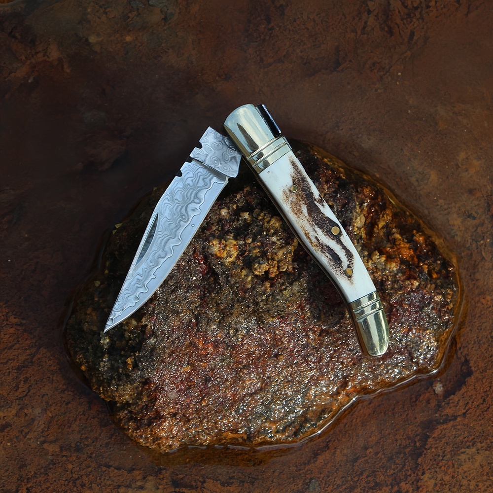damascus folding knife for everyday carry
