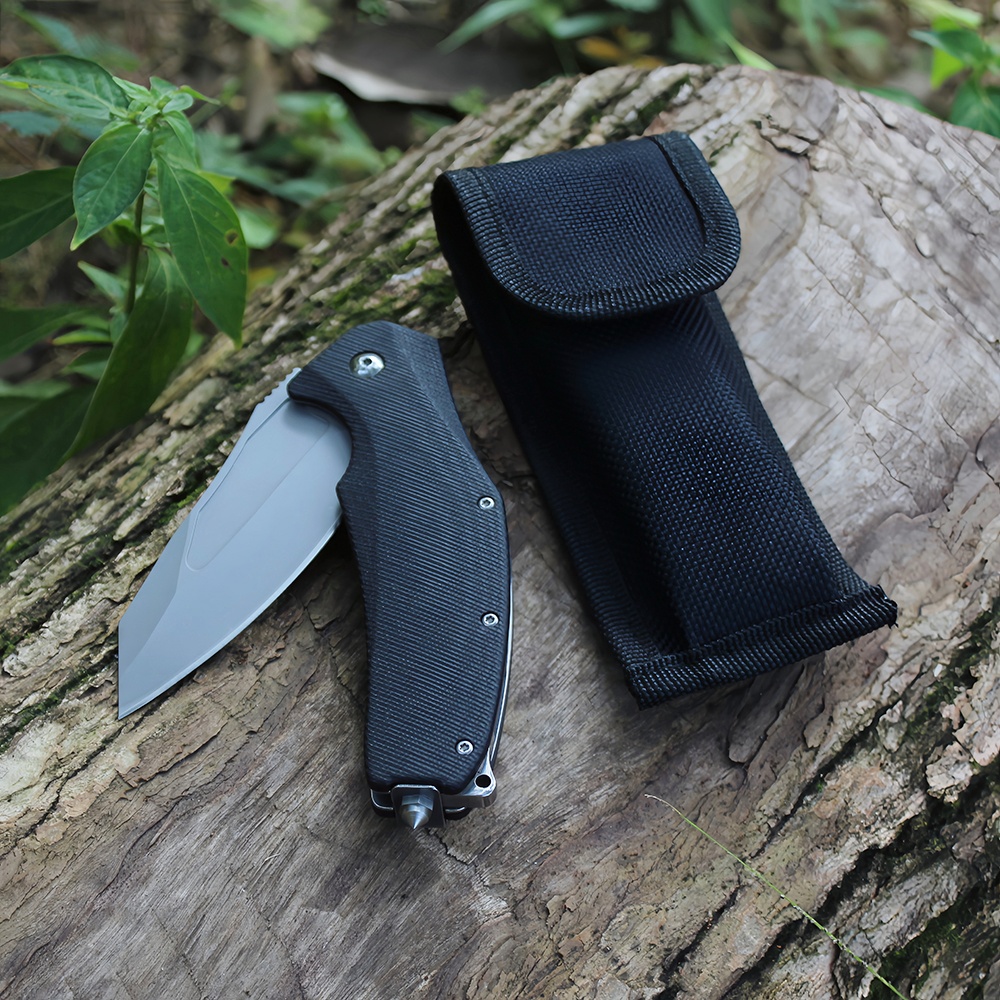 grey titanium plating blade pocket knives