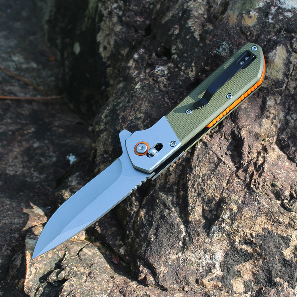non‑slip G10 handle camping knife