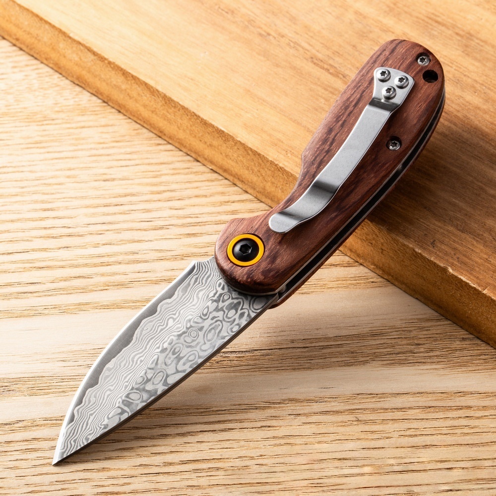 Wood Handle EDC Knife