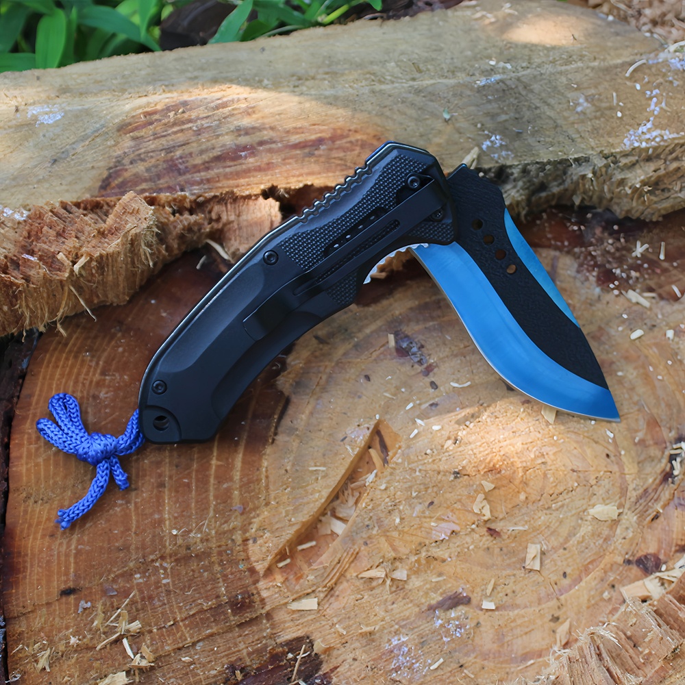 compact assisted opening pocket knife back viewed