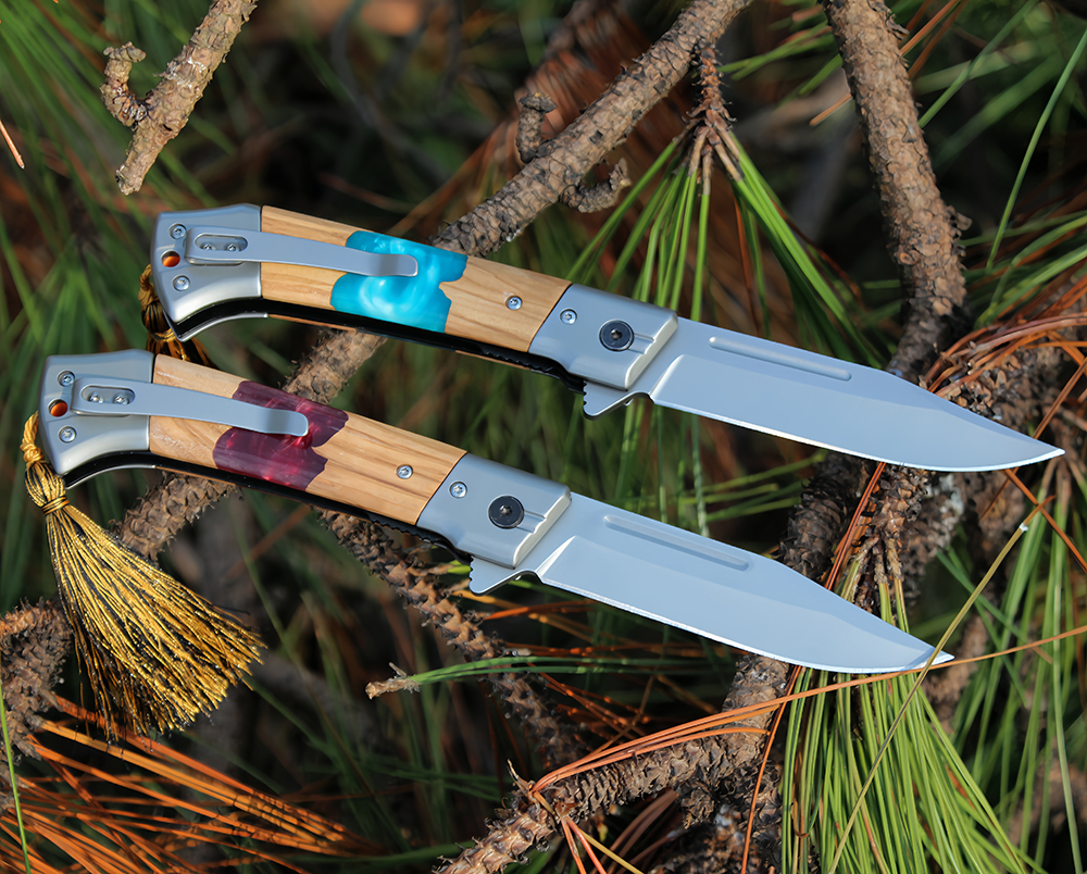 Wood Handle EDC Knife