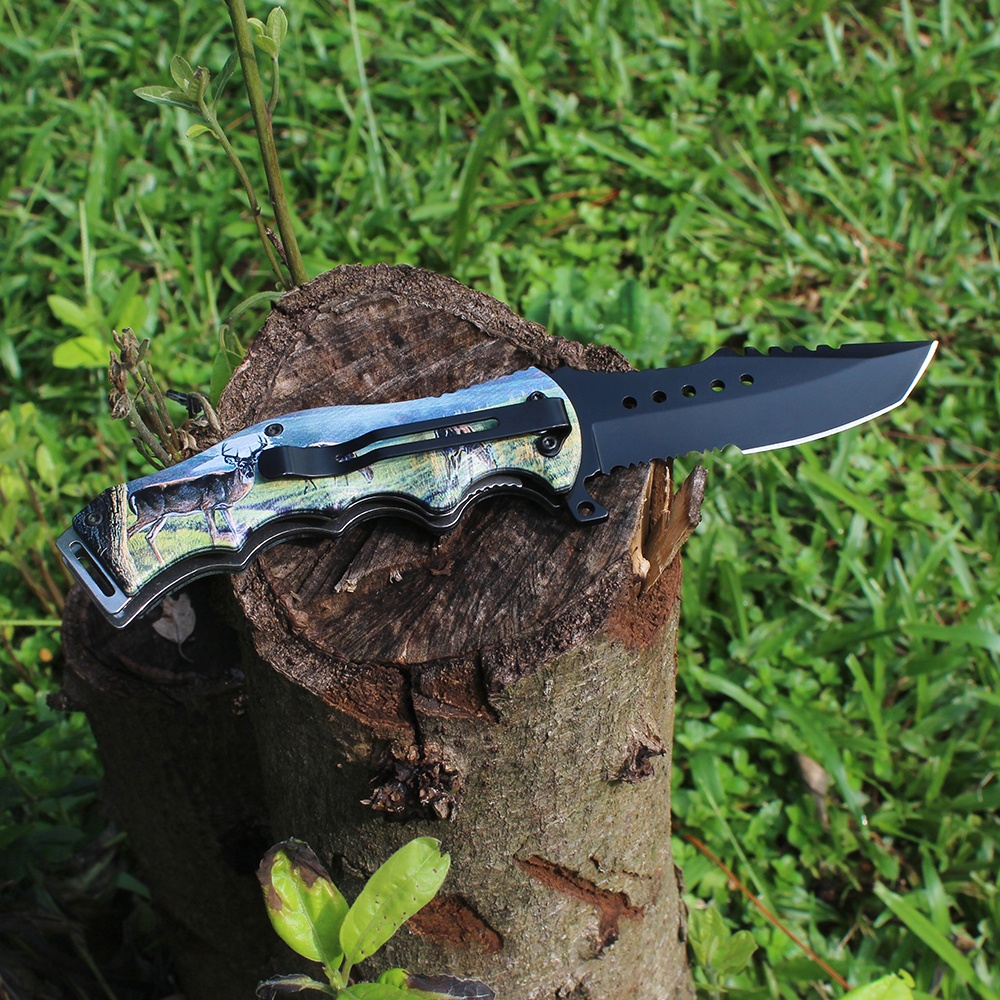 tactical hunting knife with belt clip