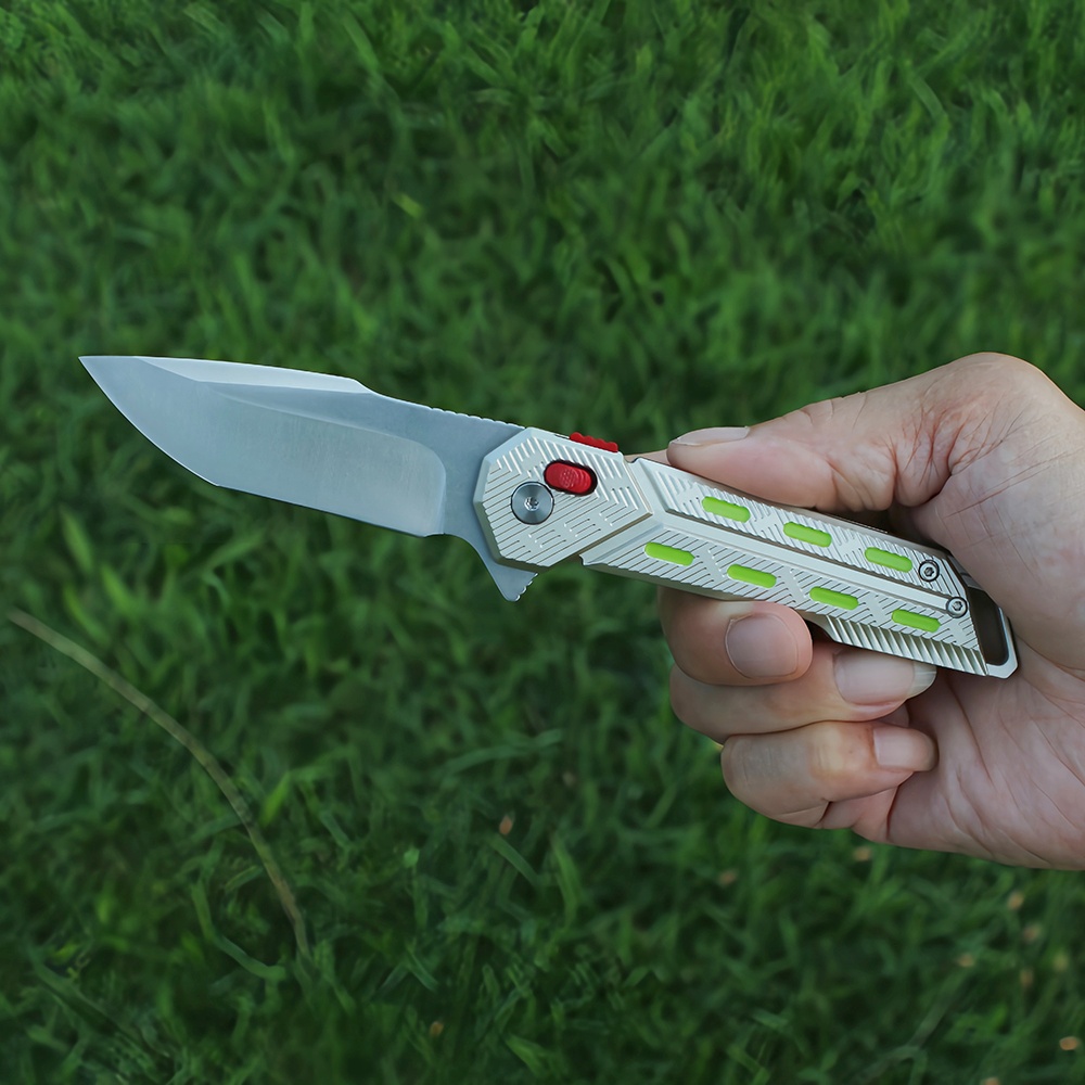 camping pocket knife hand held view
