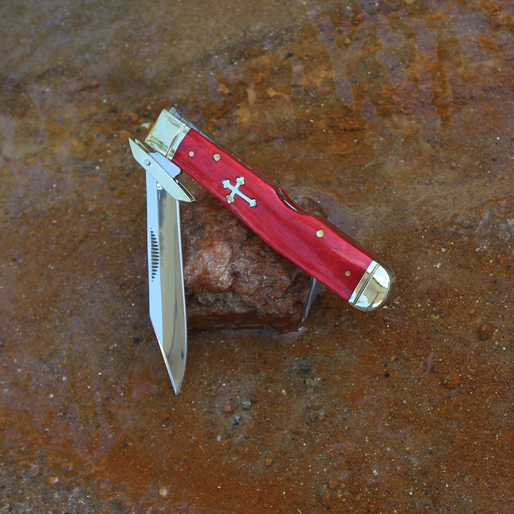 best self defense edc knife designed with lock-back