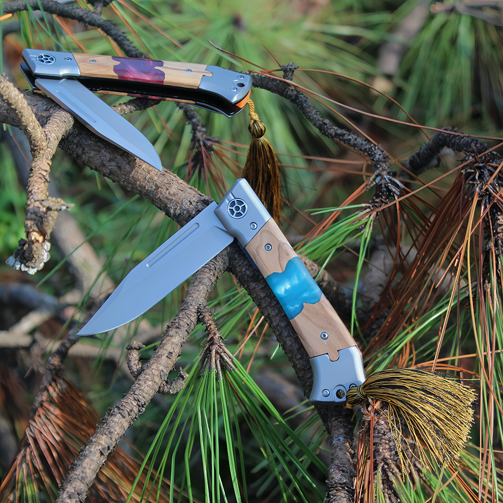 Wood Handle EDC Knife