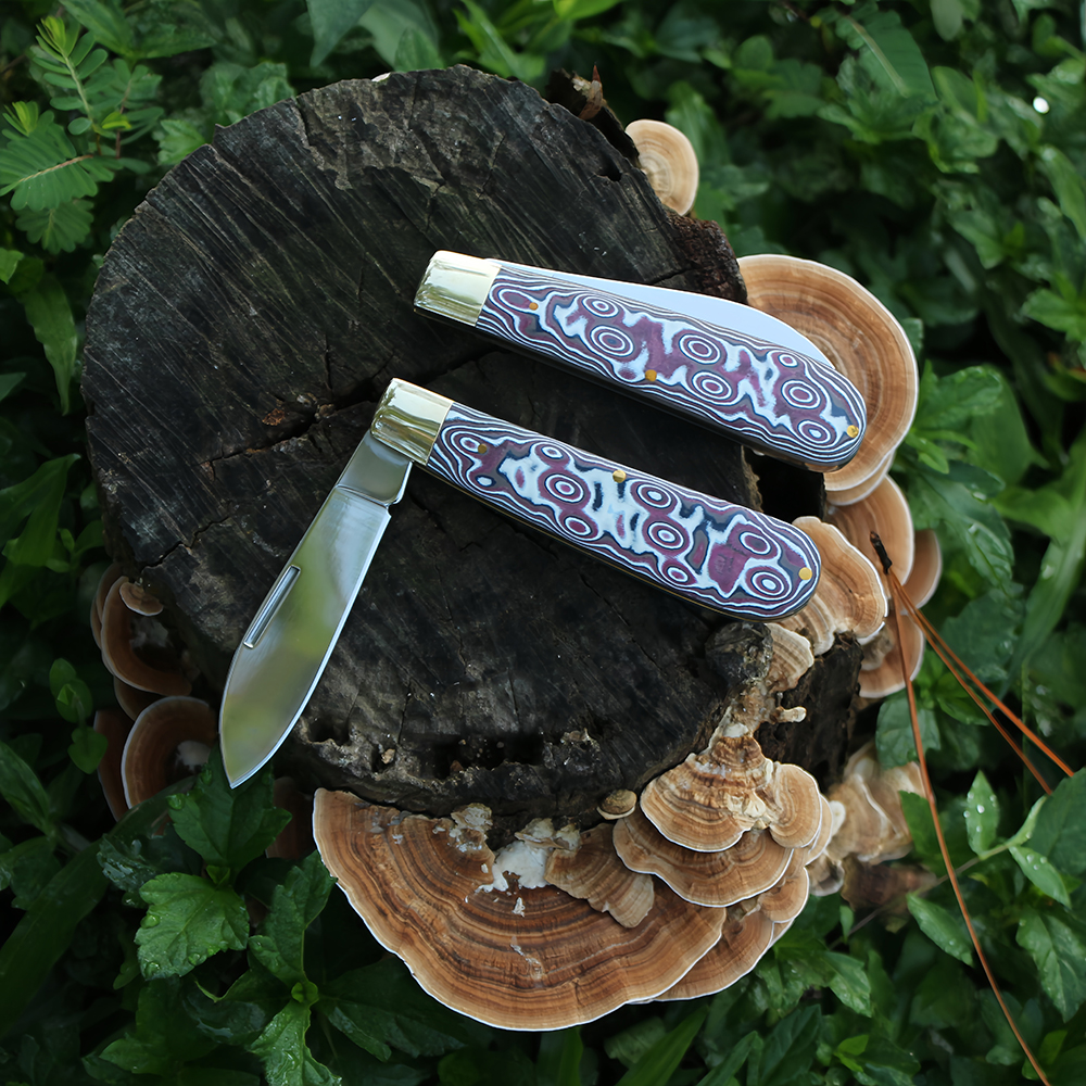 small camping knife close viewed