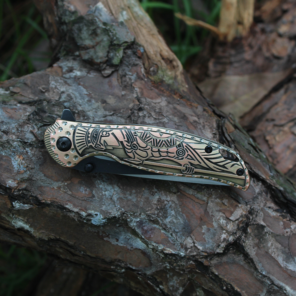 folding knife for self defense pocket clip one-hand open