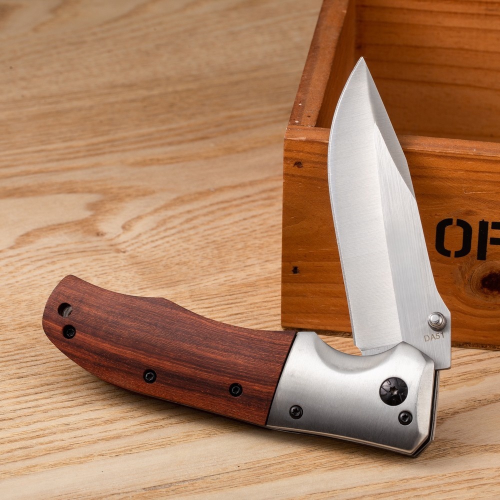 Wood Handle Tactical Knife