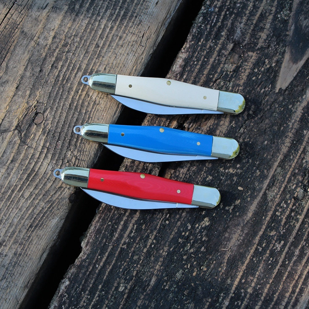 custom edc folding knife close-up viewed