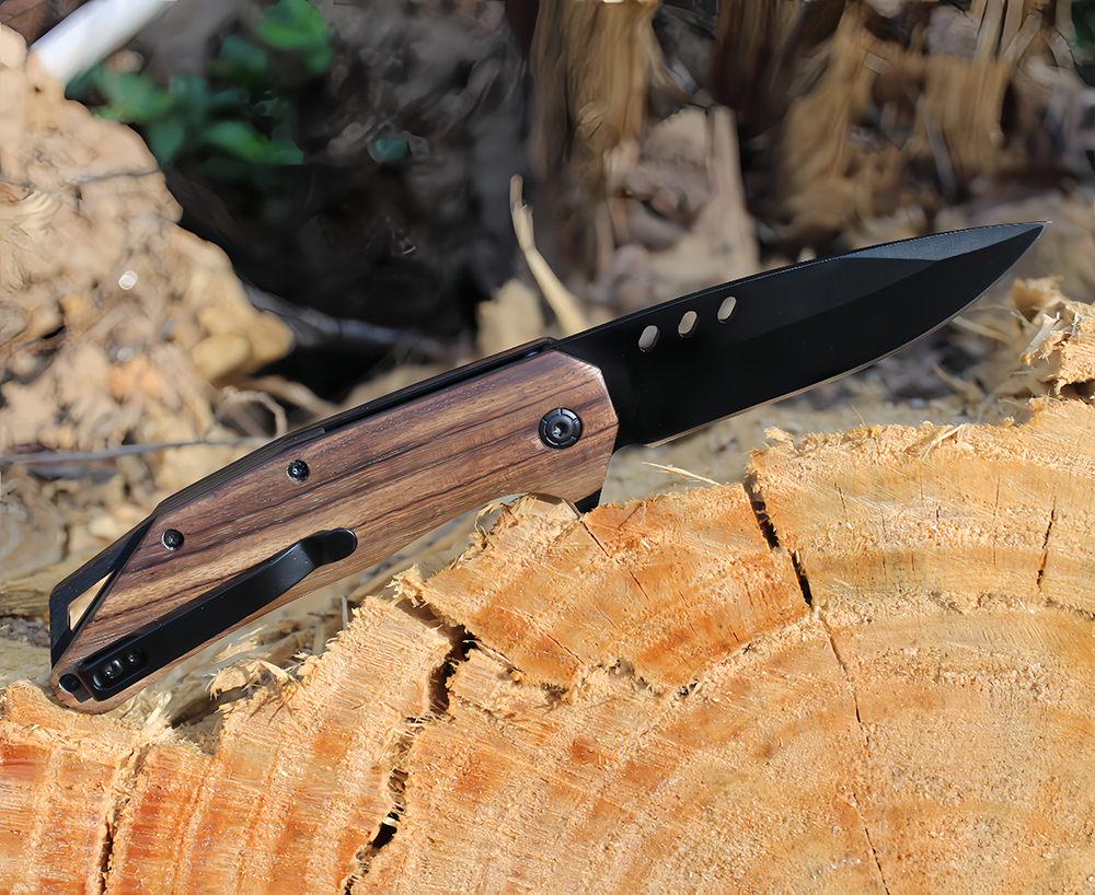 Wooden Handle Pocket Knife