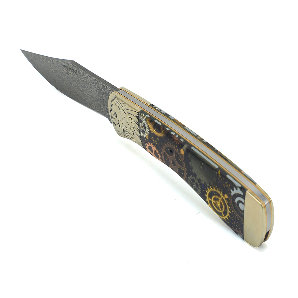 Damascus Steel Pocket Knife
