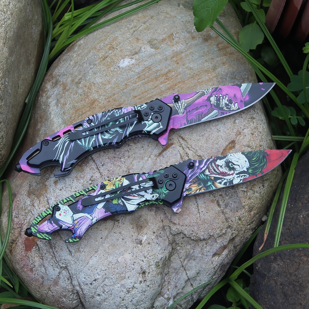 fully 3D printed folding knife showing bottle opener