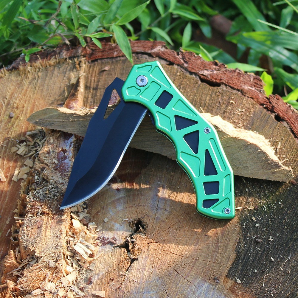 durable aluminum handle camping knife for outdoor survival