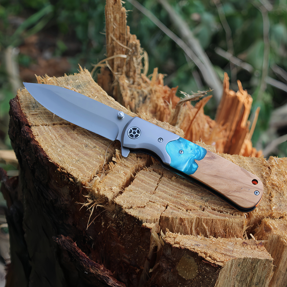 Wood Handle Folding Knife