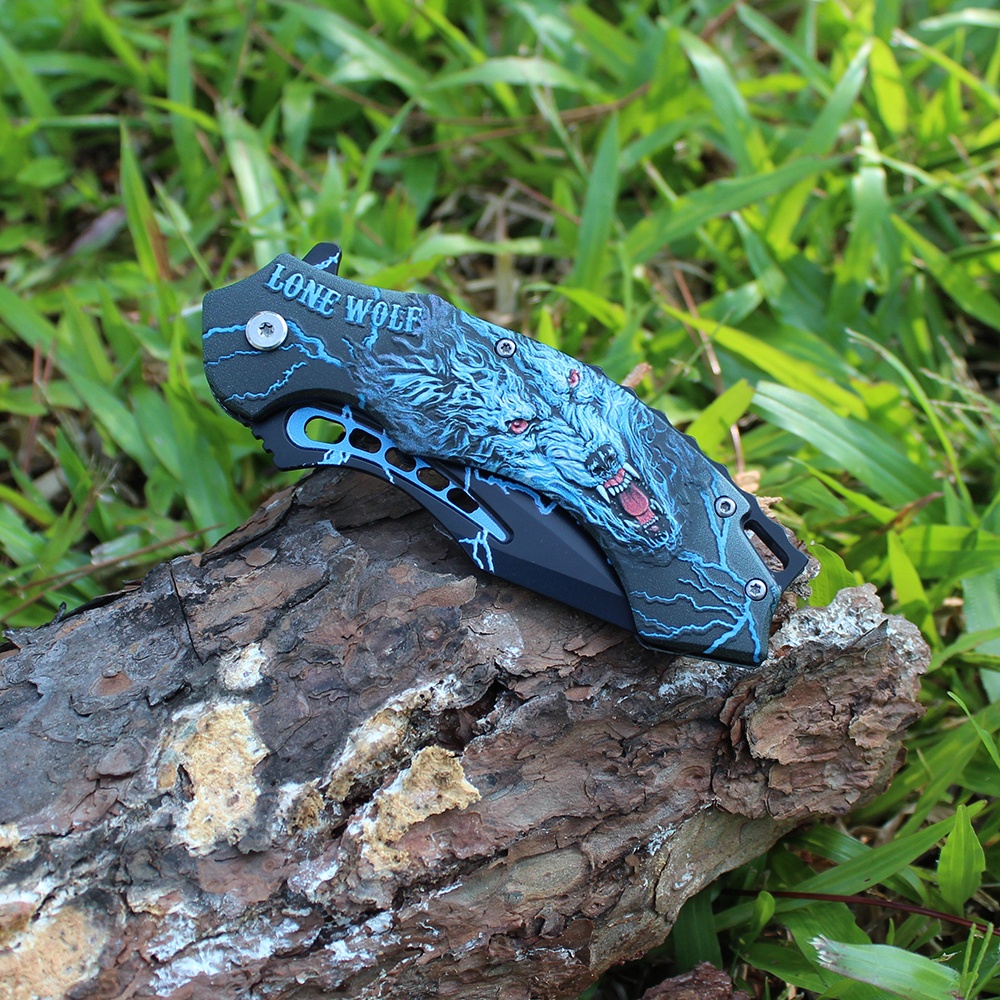 aluminum handle folding knife outdoor tools