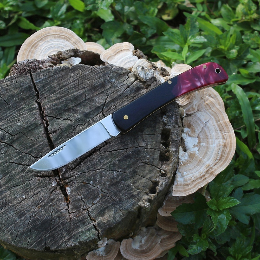 small edc pocket knife with rope hole for men self defense