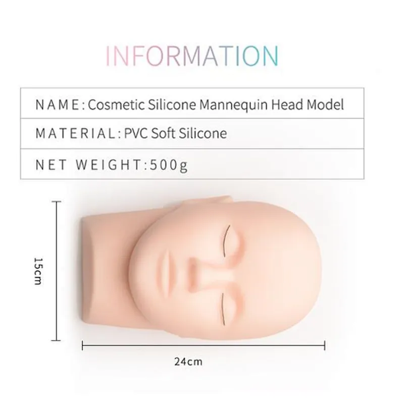 Arafting Eyelashes Silicone Head Model