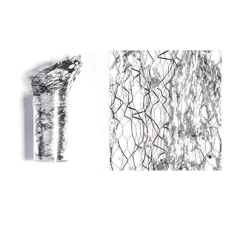 Nail Broken Gold Foil Sally Mesh Decoration