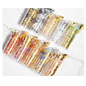 Nail Broken Gold Foil Sally Mesh Decoration