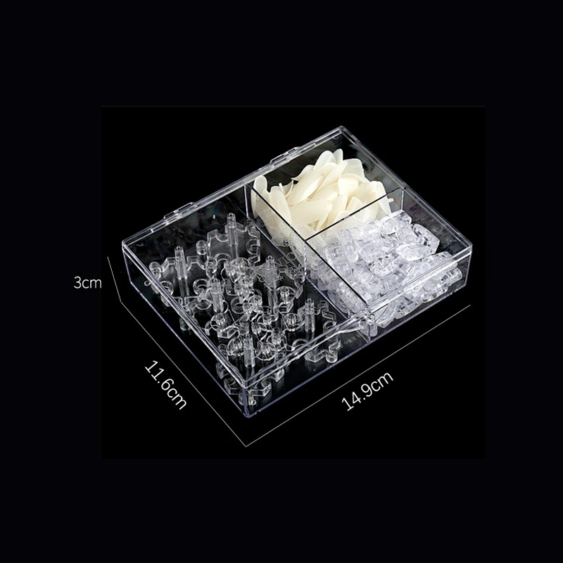 Lotus Nail Tips Plastic Practice Display Training Nail Art lotus nail Tips detachable Style