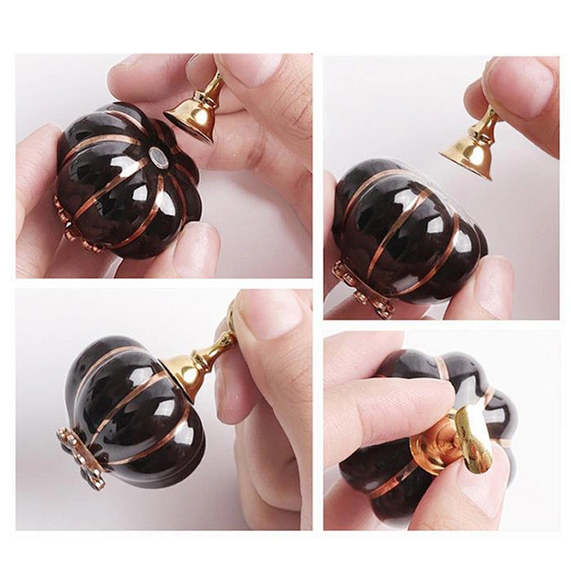 Pumpkin Manicure Nail Display Stand