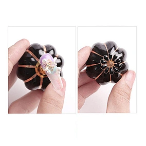 Pumpkin Manicure Nail Display Stand