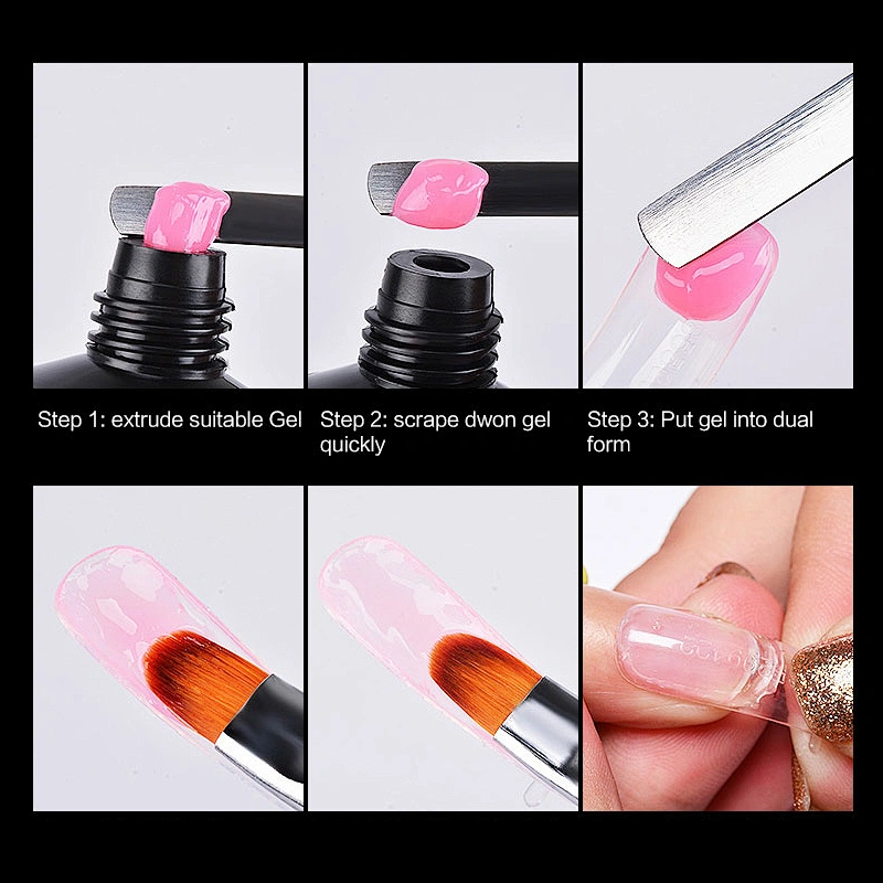 Gel Brush with Poly Gel Spatula