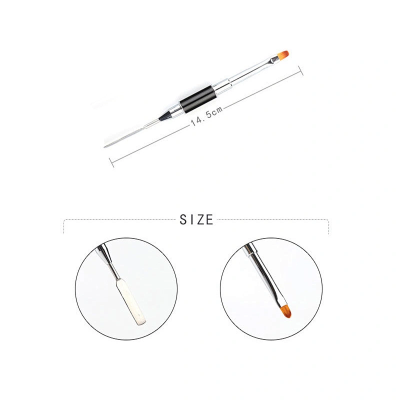 Gel Brush with Poly Gel Spatula
