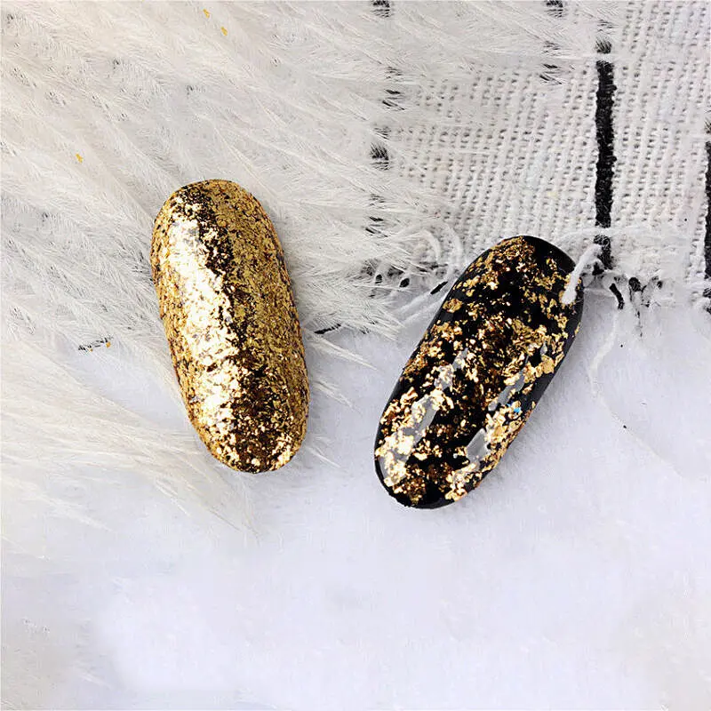 Nail Broken Gold Foil Decoration
