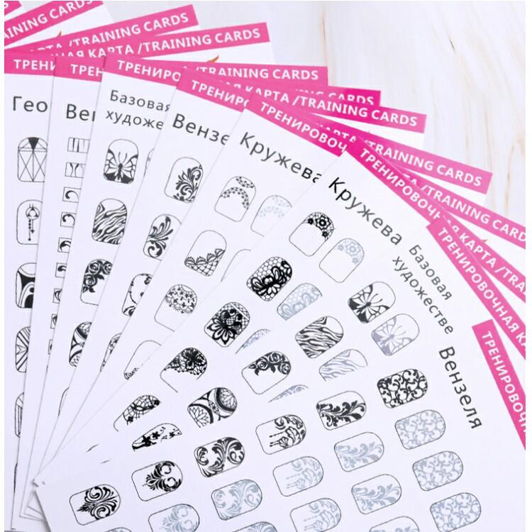 Painted Template Card Set (12Pcs/Set)